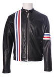 Motorcycle Crousir Biker Waxy Cowhide Leather Jacket - Fonda 197