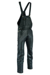 MOTORCYCLE WAXY COWHIDE ANILINE LEATHER BIB AND BRACE DUNGAREE/SALOPETTES 325