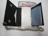 Cowhide Leather Biker Chain Wallet Small AC26