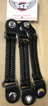 Chopper Braided Leather Bike Chain Vest Extender With  Steel Press Stud AC06/3