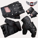 Leather Spike fingerles Glove Stud AC08/3