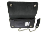 Cowhide Leather Biker Chain Wallet Large AC28