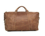 Light Brown Travel Holdall Duffle Weekend Leather Bag
