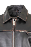 Punk Rock Street Antique Classic Blouson Leather Jacket 117A