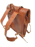 Goat Leather Vintage Padded Laptop Backpack Macbook Rucksack Shoulder Bag VE0013