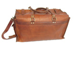 Hand made Premium Oild WaxTan Leather Holdall Duffle Weekend Cabin Bag VE0015