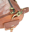 Hand made Premium Oild WaxTan Leather Holdall Duffle Weekend Cabin Bag VE0027