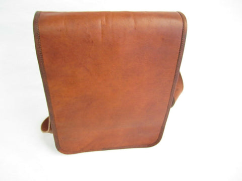 Quality Upright Messenger Bag Real Oil Goat Leather Unisex New Medium SizeVE0037