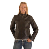 Vespa Ladies Cruiser Biker Cowhide Leather Jacket 163