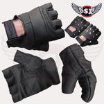 Leather Plain fingerles Glove Panther AC07